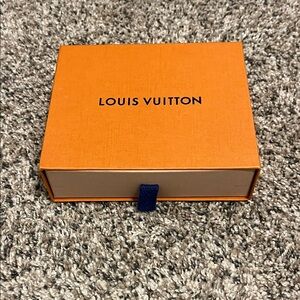 Louis Vuitton Bright Orange Box for Wallet with Dust Bag